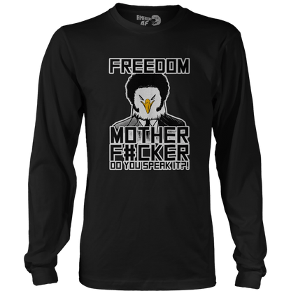 T-shirt Mens Long Sleeve / Black / S Freedom Mother F