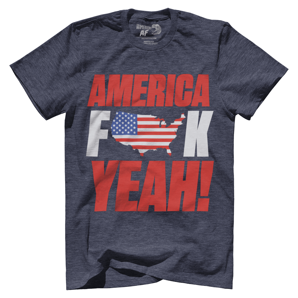 T-shirt Premium Mens Triblend Shirt / Vintage Navy / S America F Yeah