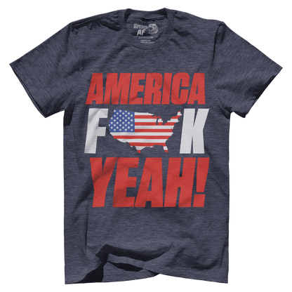 T-shirt Premium Mens Triblend Shirt / Vintage Navy / S America F Yeah