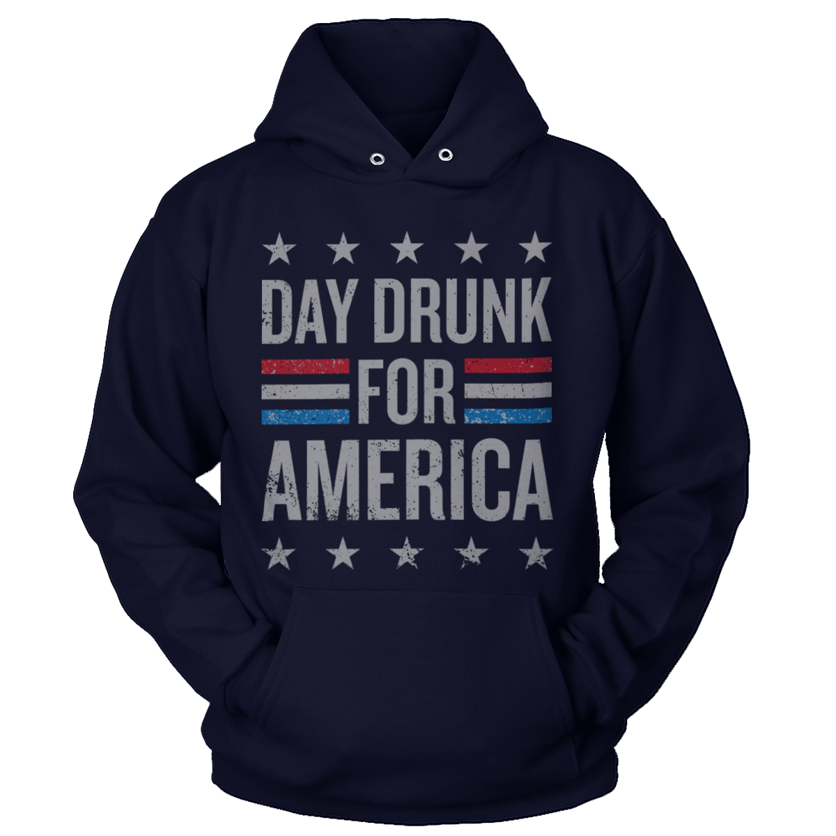 Apparel Unisex Hoodie / Navy / S Day Drunk for America