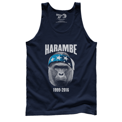 T-shirt Premium Mens Tank / Navy / XS Harambe 1999-2016