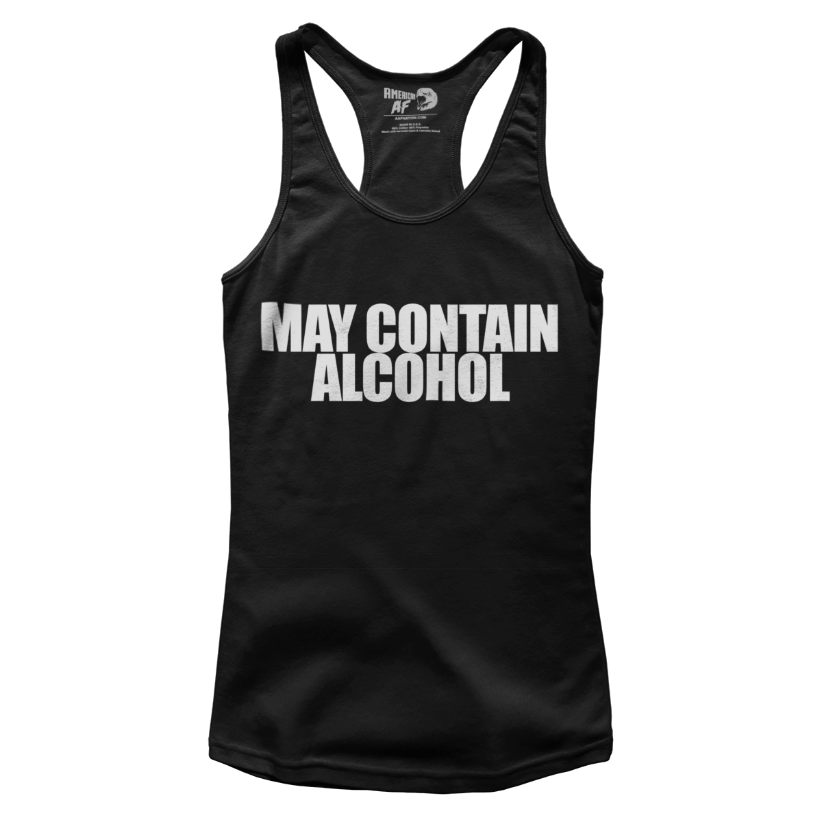 May Contain Alcohol Racerback Tank Top