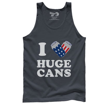 Apparel Premium Mens Tank / Dark Grey / XS I Love Huge Cans