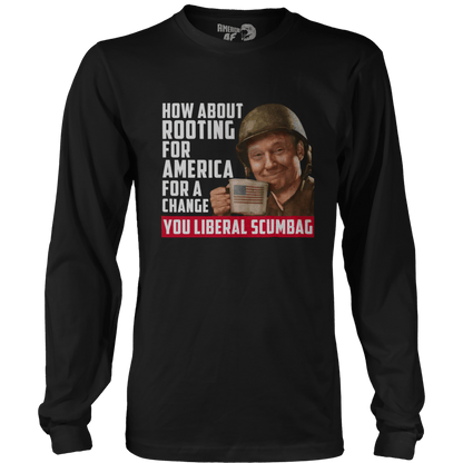 T-shirt Mens Long Sleeve / Black / S Trump Rooting for America