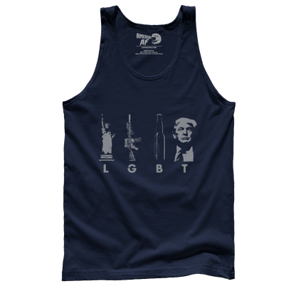 T-shirt Premium Mens Tank / Navy / XS LGBT(rump)