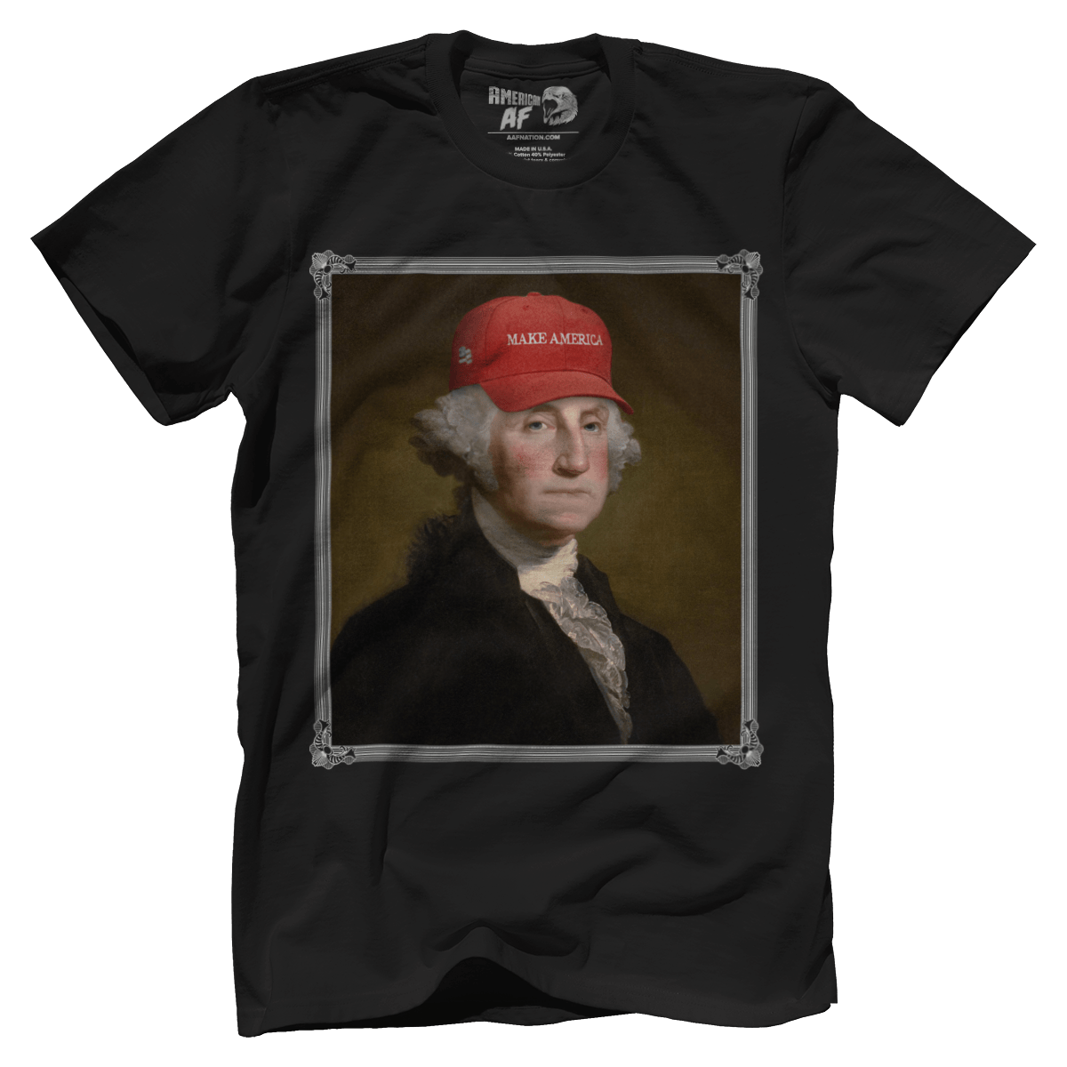 Apparel Premium Mens Shirt / Black / XS George Washington - Make America V2