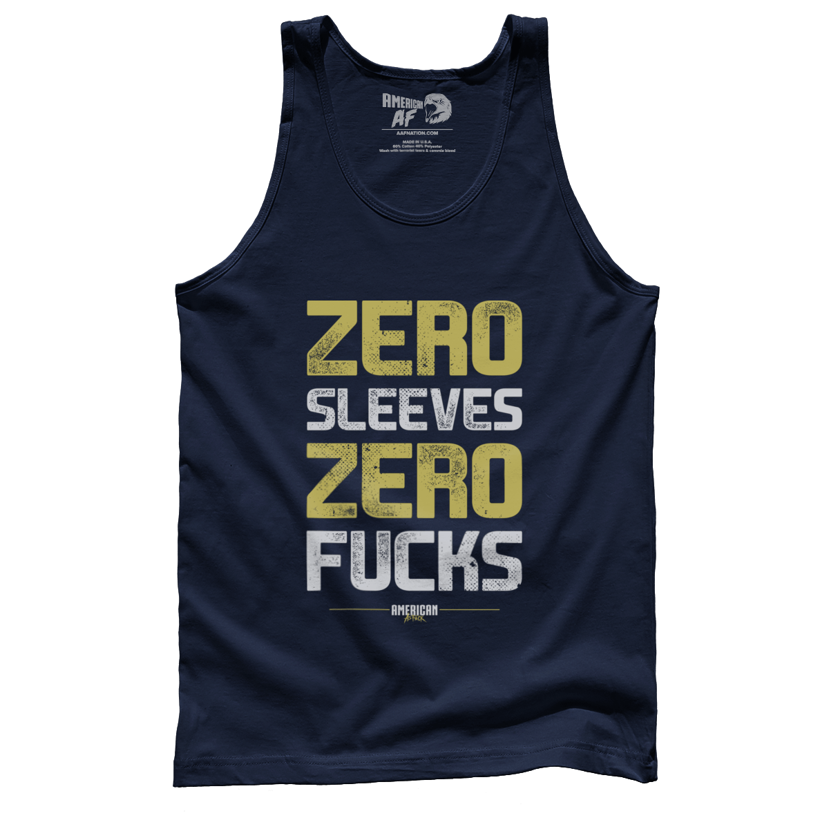 T-shirt Premium Mens Tank / Navy / XS Zero Sleeves