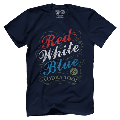 Apparel Premium Mens Shirt / Midnight Navy / XS Red White Blue & Vodka