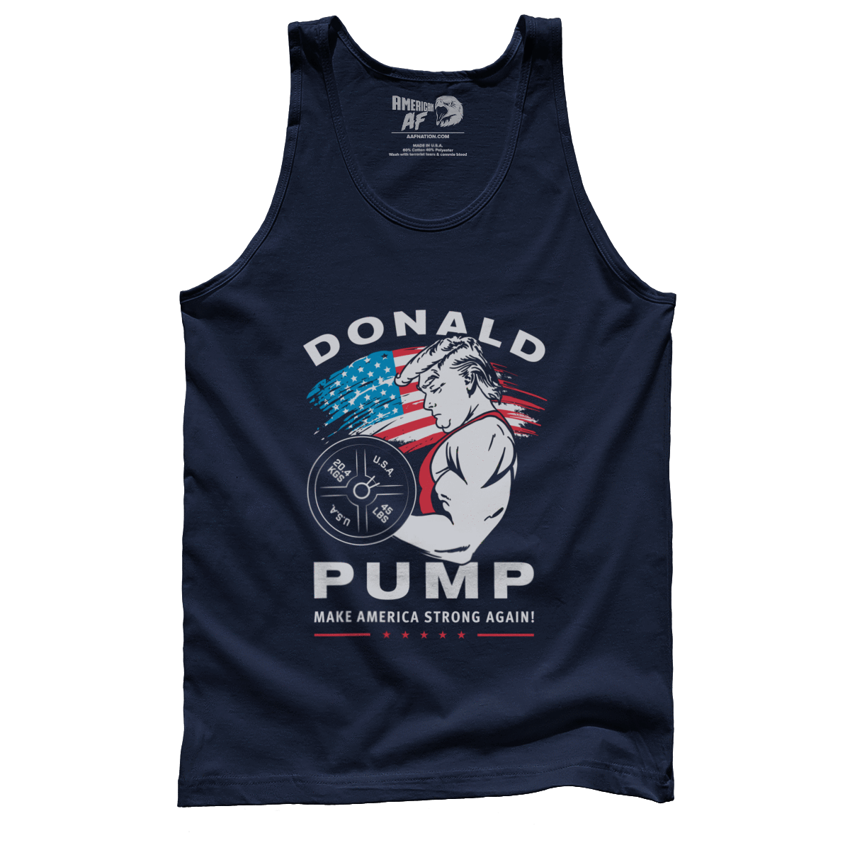 T-shirt Premium Mens Tank / Navy / XS Donald Pump