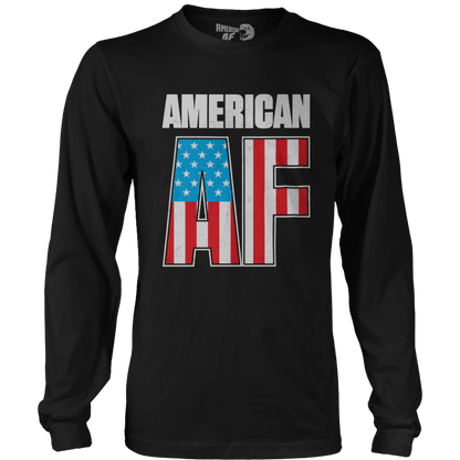 T-shirt Mens Long Sleeve / Black / S American AF