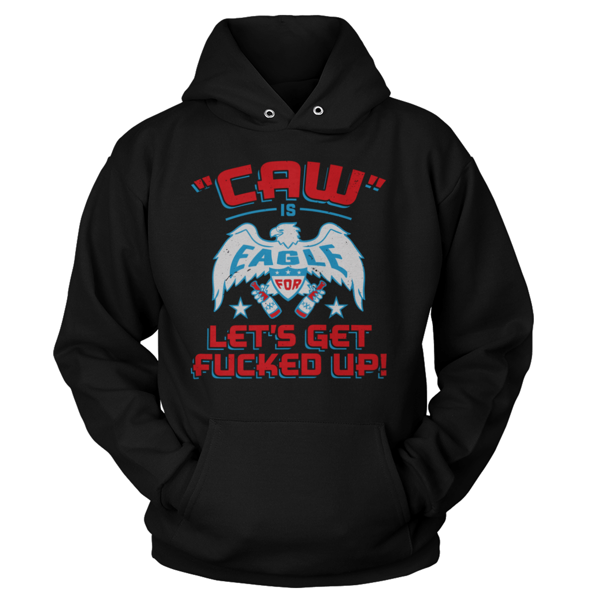 Apparel Unisex Hoodie / Black / S Caw is Eagle