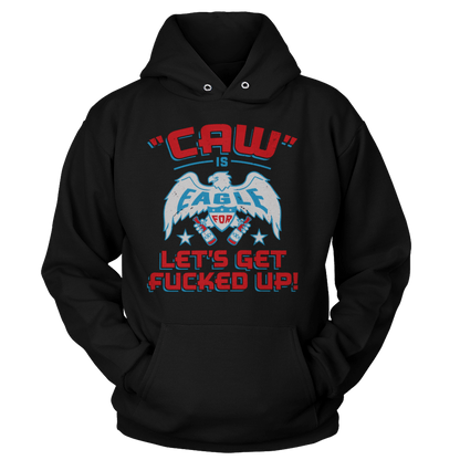 Apparel Unisex Hoodie / Black / S Caw is Eagle