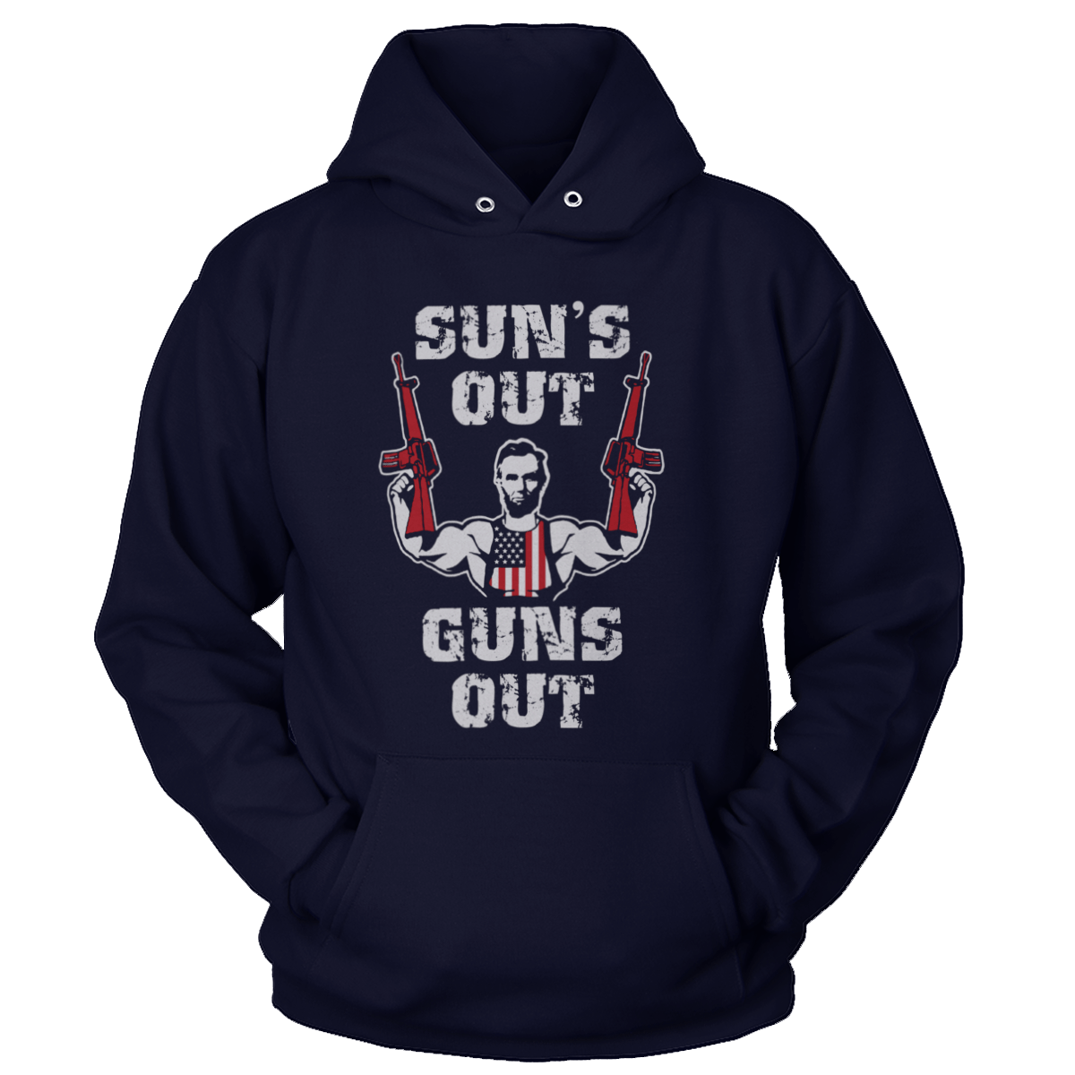 T-shirt Premium Soft Hoodie / True Navy / XS Suns Out Guns Out (Ladies)