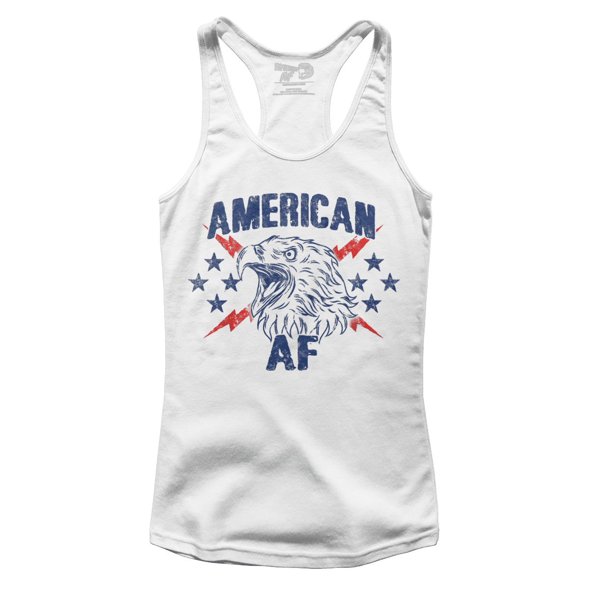 Apparel Premium Ladies Racerback Tank / White / XS AAF Eagle Logo V2 (Ladies)