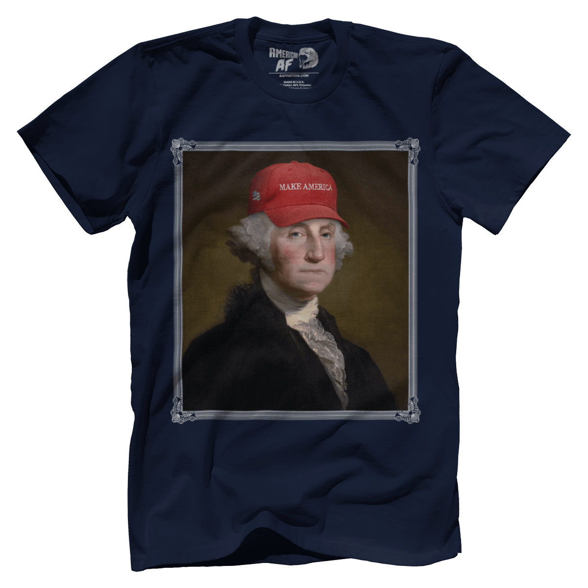 Apparel Premium Mens Shirt / Midnight Navy / XS George Washington - Make America V2