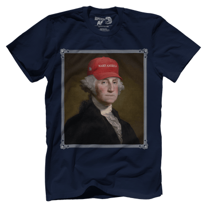 Apparel Premium Mens Shirt / Midnight Navy / XS George Washington - Make America V2