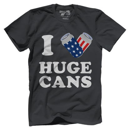 Apparel Premium Mens Shirt / Heavy Metal / XS I Love Huge Cans