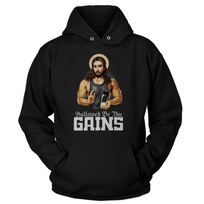 T-shirt Unisex Hoodie / Black / S Hallowed Be Thy Gains