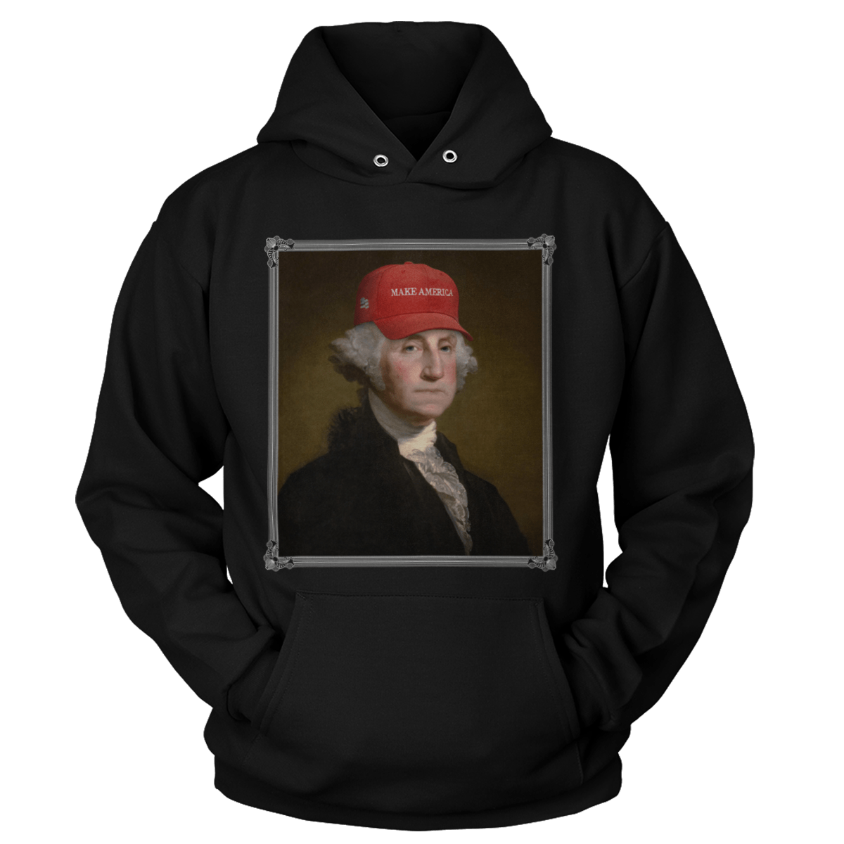 Apparel Unisex Hoodie / Black / S George Washington - Make America V2