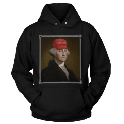 Apparel Unisex Hoodie / Black / S George Washington - Make America V2