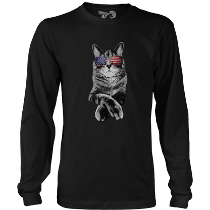 T-shirt Mens Long Sleeve / Black / S Americat 2.0