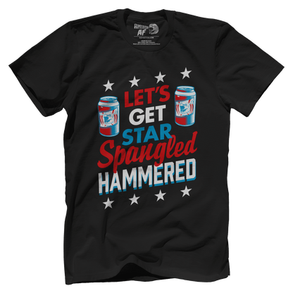 T-shirt Premium Mens Shirt / Black / XS Let's Get Star Spangled Hammered