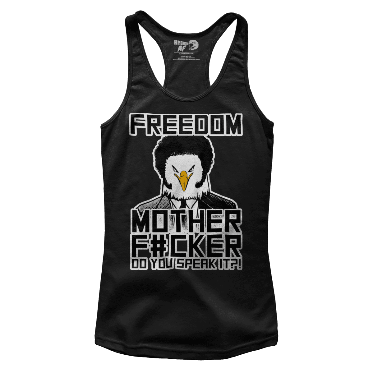 T-shirt Premium Ladies Racerback Tank / Black / XS Freedom Mother F (Ladies)