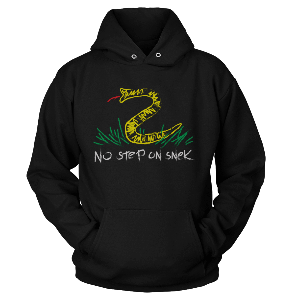 T-shirt Premium Soft Hoodie / Black / XS No Step on Snek (Ladies)