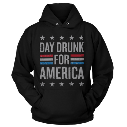 Apparel Unisex Hoodie / Black / S Day Drunk for America