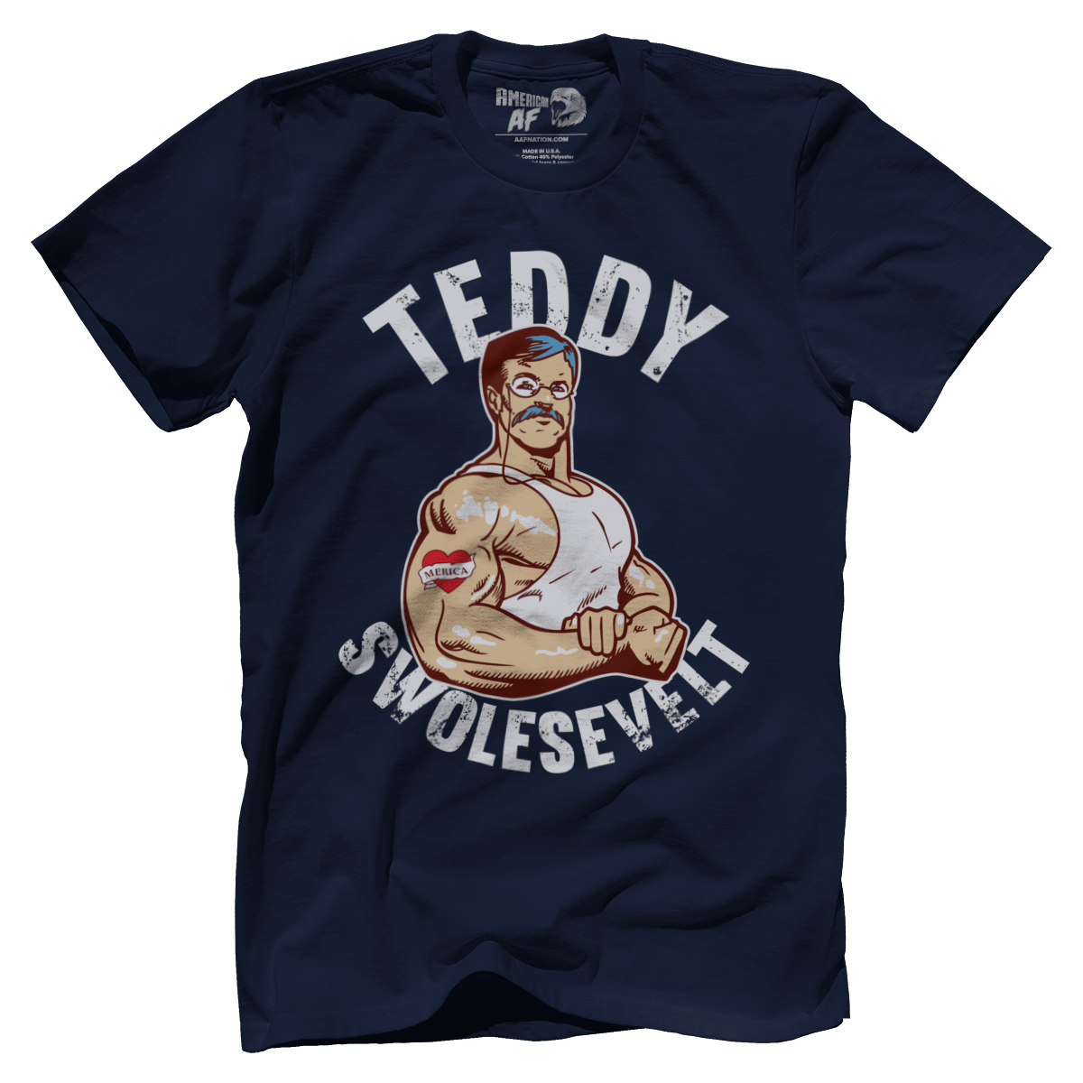 T-shirt Premium Mens Shirt / Midnight Navy / XS Teddy Swolesevelt