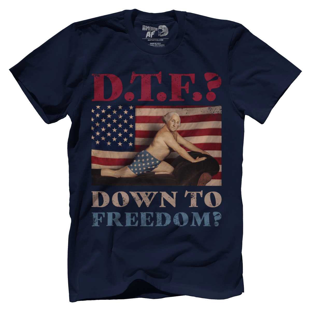 T-shirt Premium Mens Shirt / Midnight Navy / XS DTF? Down to Freedom?