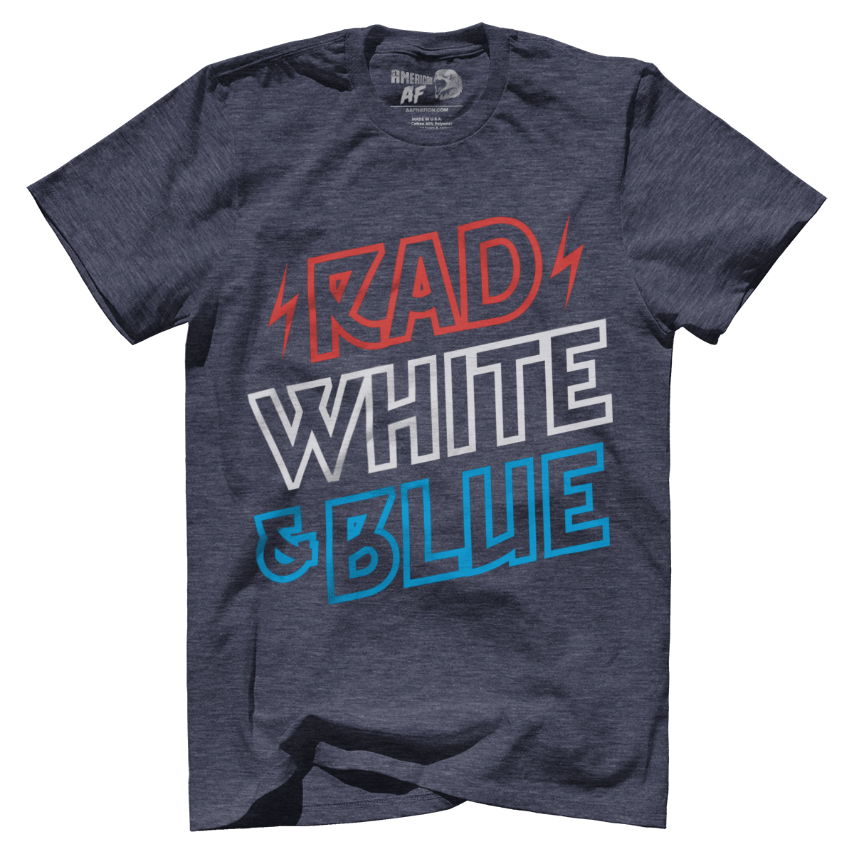 T-shirt Premium Mens Triblend Shirt / Vintage Navy / S Rad White & Blue