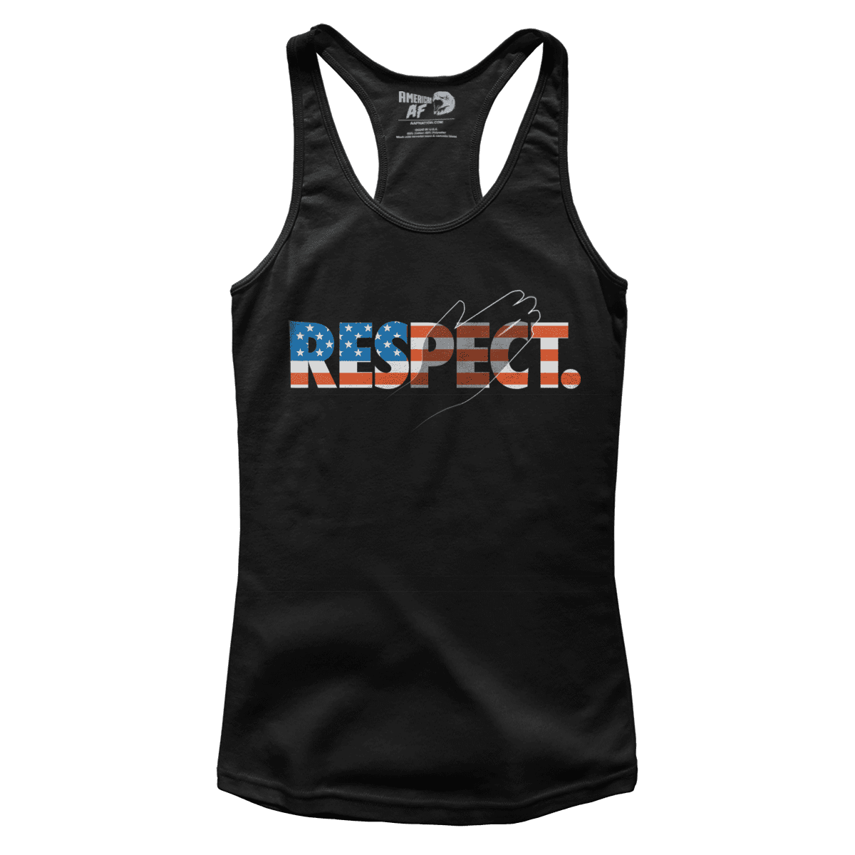 Apparel Premium Ladies Racerback Tank / Black / XS Respect (Ladies)