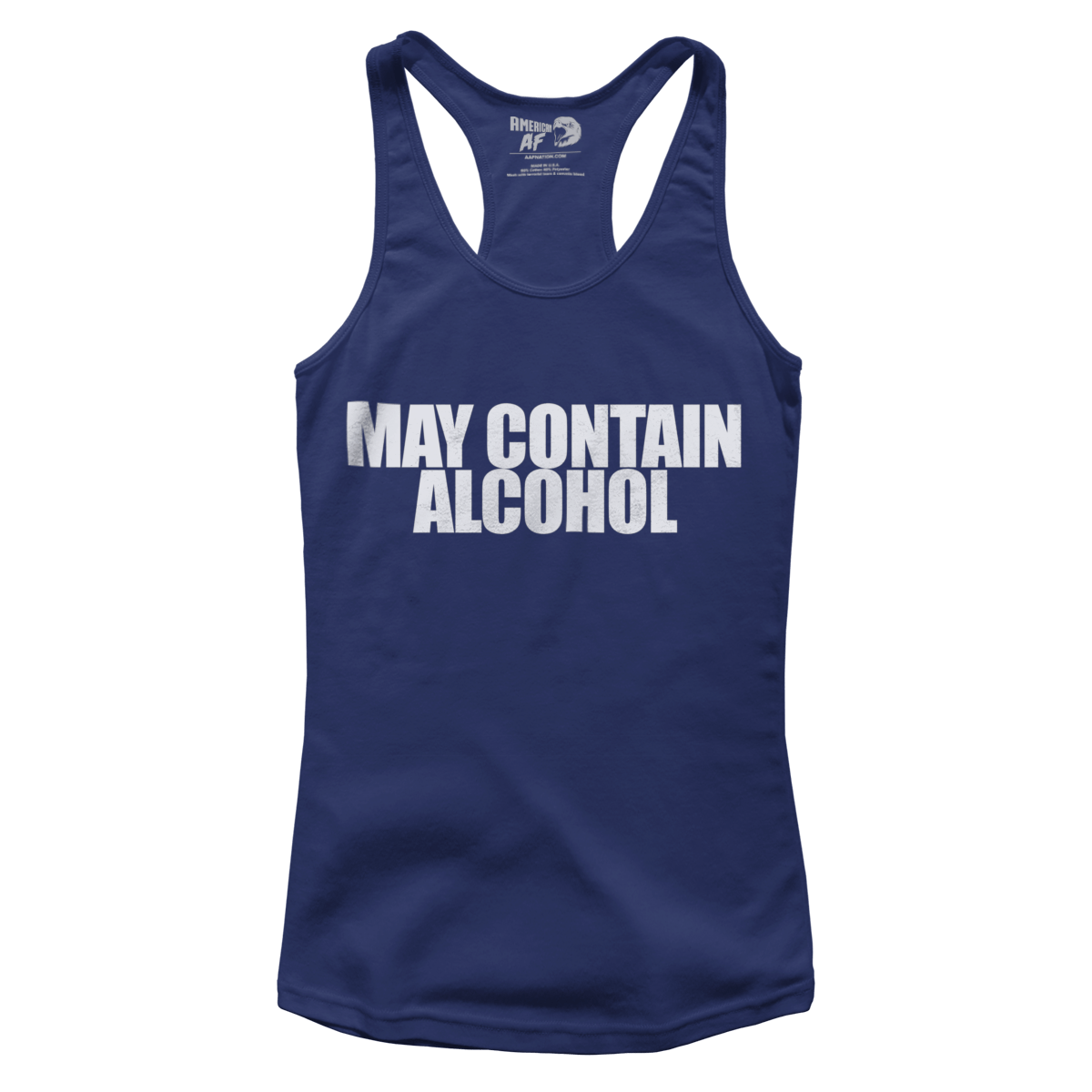 May Contain Alcohol Racerback Tank Top