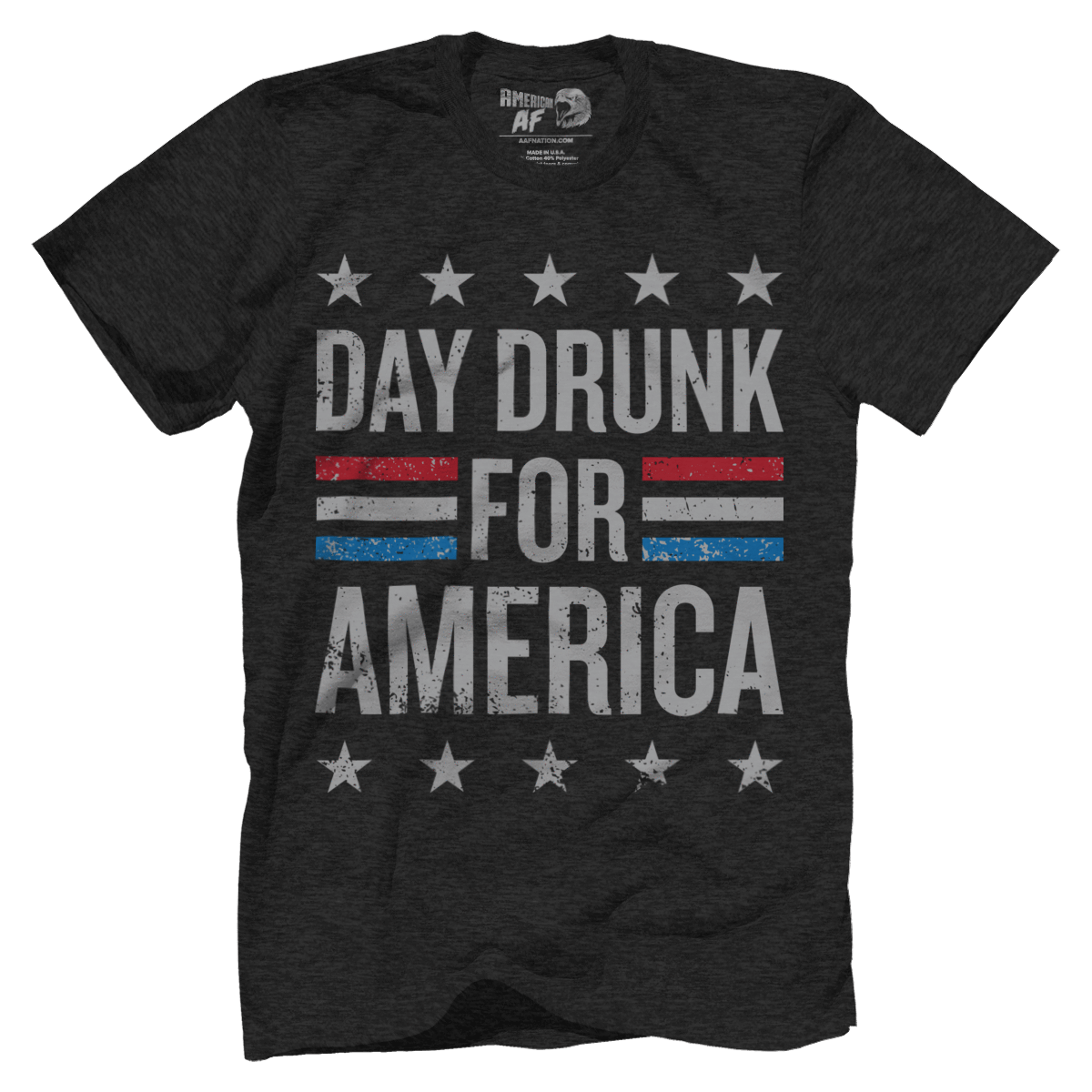 Apparel Premium Mens Triblend Shirt / Vintage Black / S Day Drunk for America