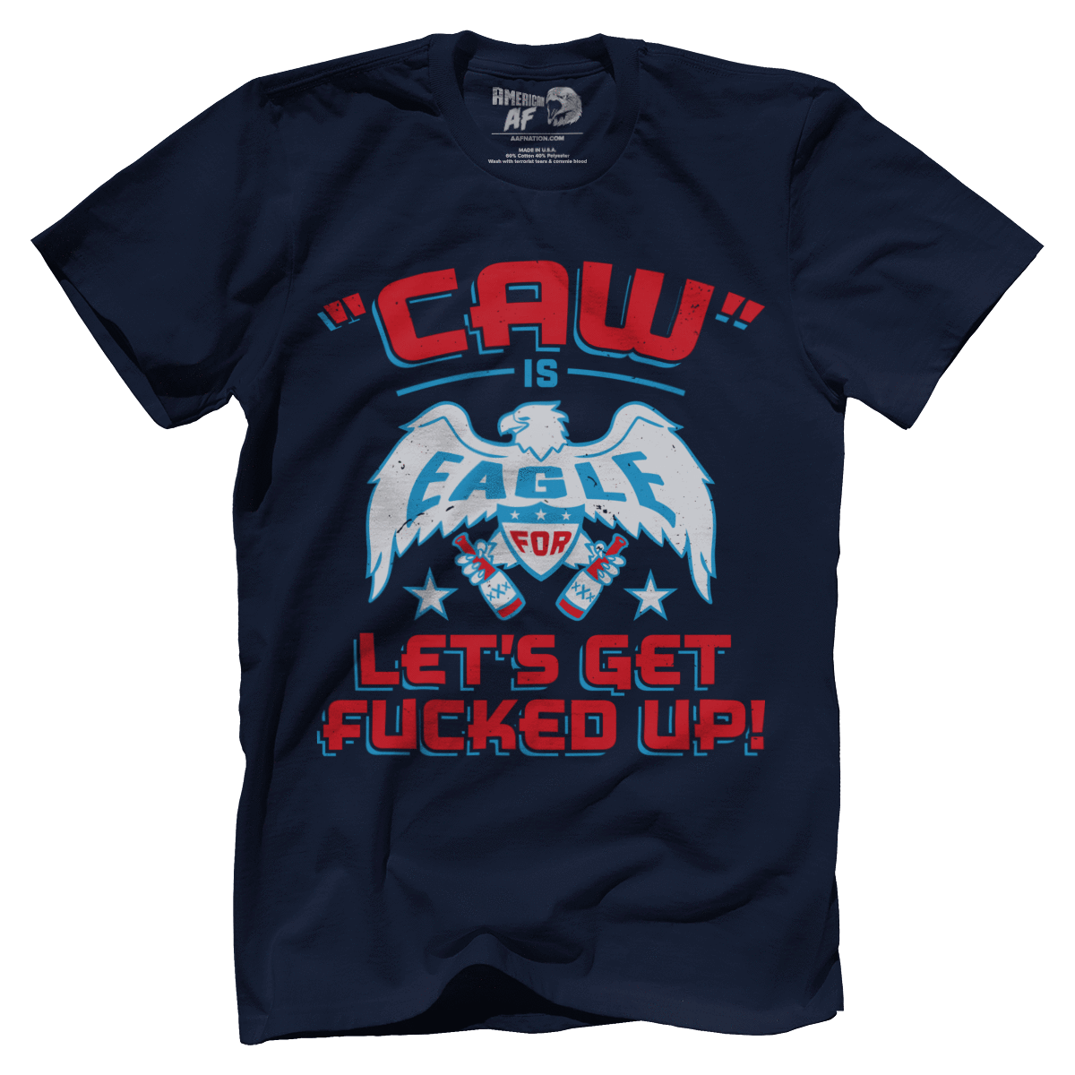 Apparel Premium Mens Shirt / Midnight Navy / XS Caw is Eagle