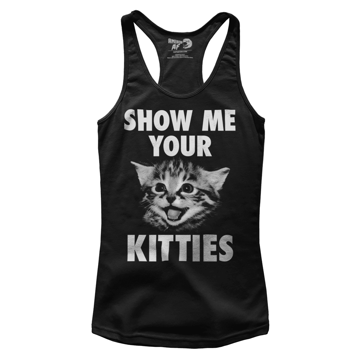 T-shirt Premium Ladies Racerback Tank / Black / XS Show Me Your Kitties! V1 (Ladies)