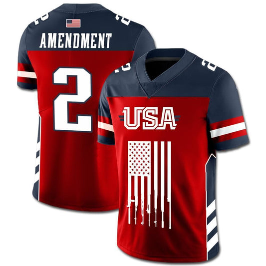 Shirt SMALL Team USA 2nd Amendment Football Jersey v2
