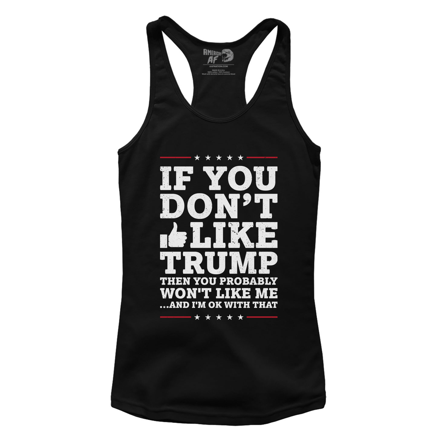 T-shirt Premium Ladies Racerback Tank / Black / XS Like Trump (Ladies)