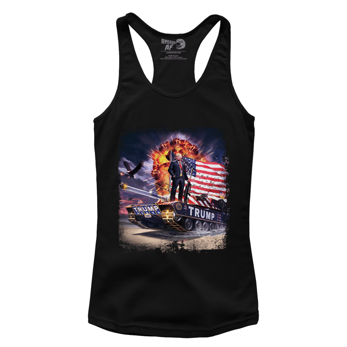 T-shirt Premium Ladies Racerback Tank / Black / XS Trump Tank (Ladies)