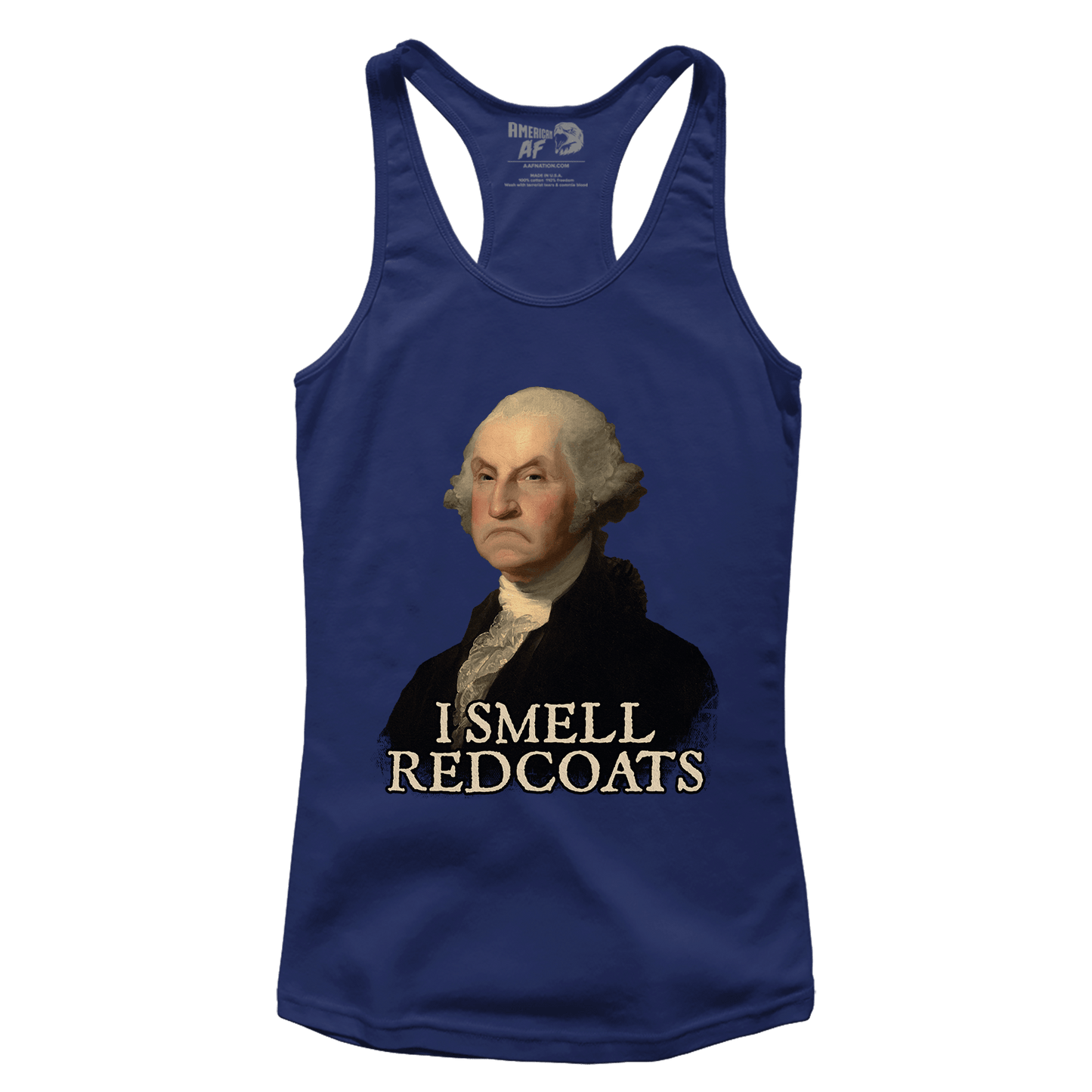 T-shirt Premium Ladies Racerback Tank / Navy / XS I Smell Red Coats (Ladies)