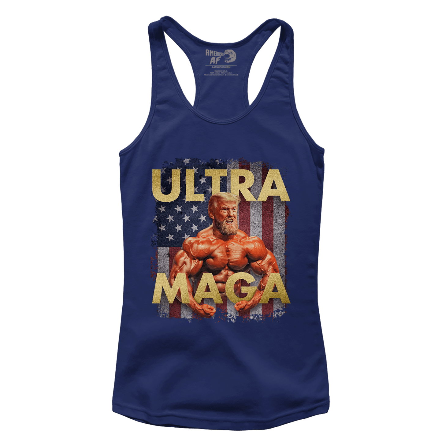 T-shirt Premium Ladies Racerback Tank / Navy / XS Trump Buff Ultra MAGA (Ladies)