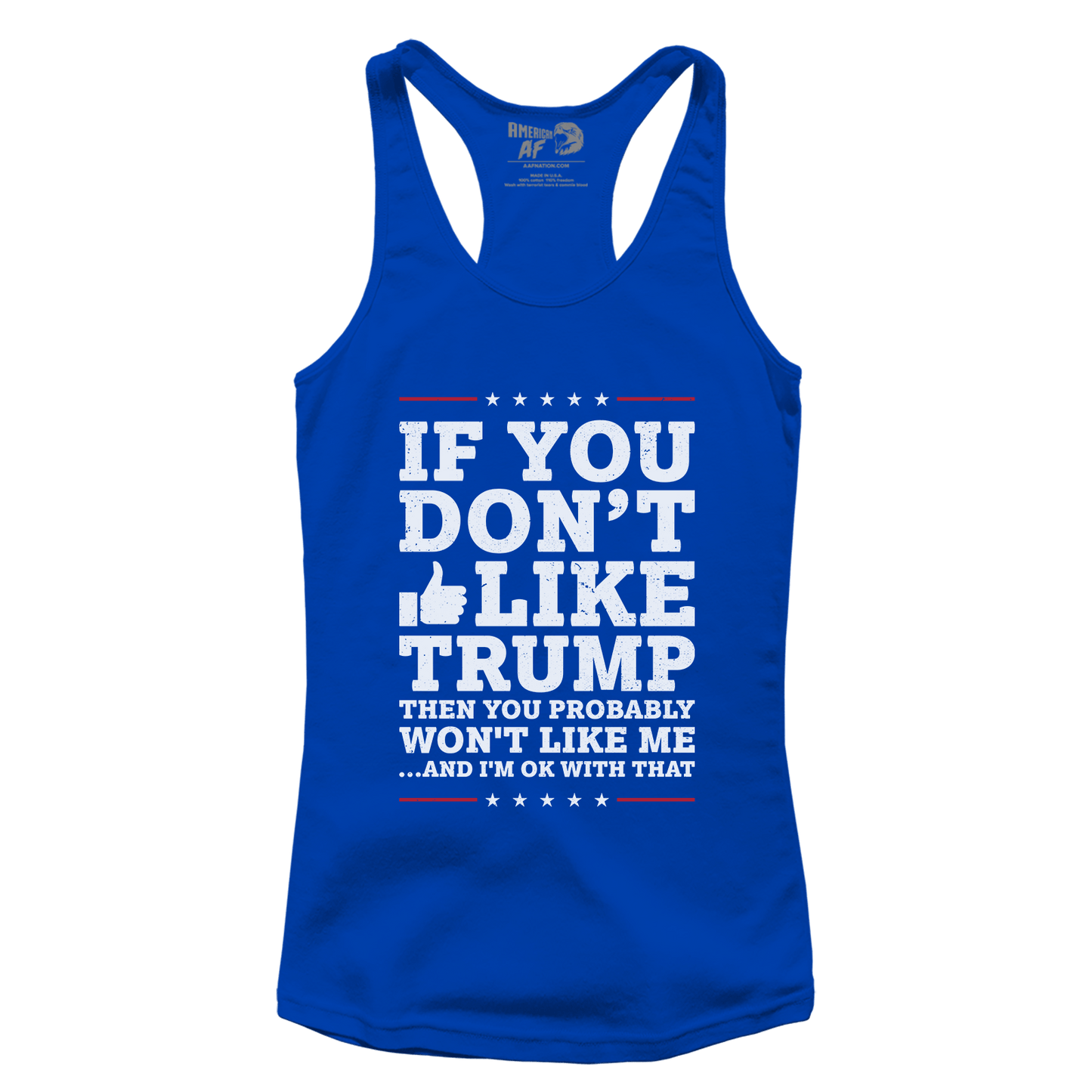 T-shirt Premium Ladies Racerback Tank / Royal Blue / XS Like Trump (Ladies)