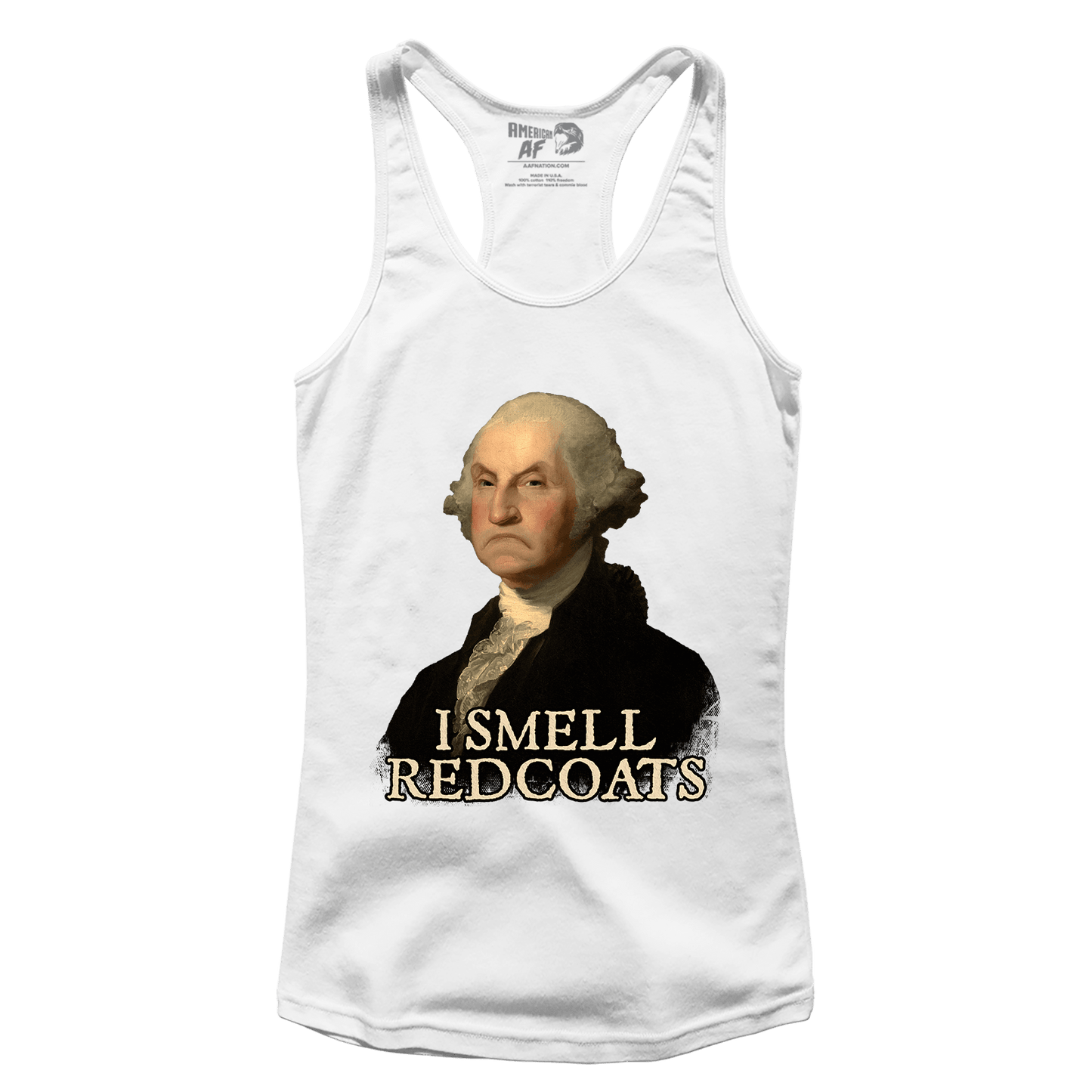 T-shirt Premium Ladies Racerback Tank / White / XS I Smell Red Coats (Ladies)