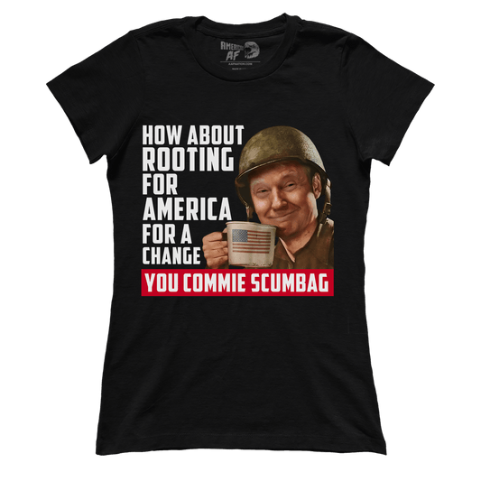 T-shirt Trump Rooting for America V2 (Ladies)