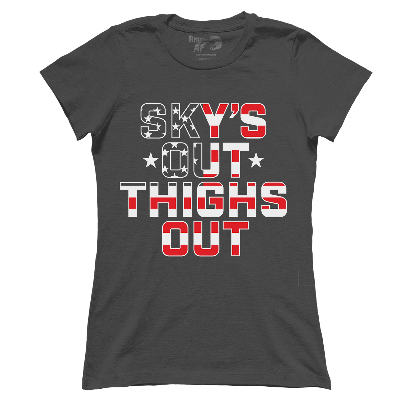 T-shirt Premium Ladies Tee / Dark Gray / S Sky’s Out, Thighs Out (Ladies)