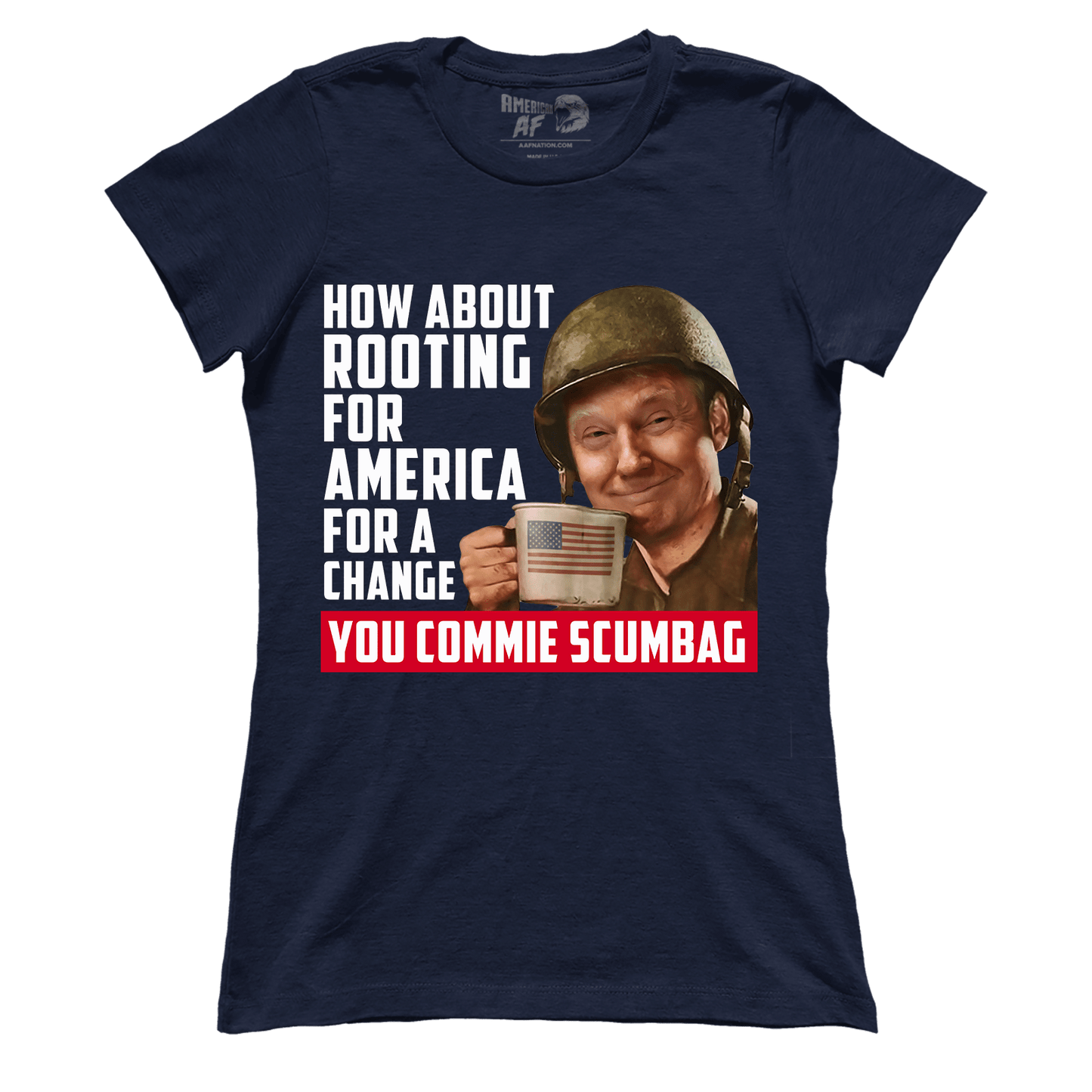 T-shirt Trump Rooting for America V2 (Ladies)