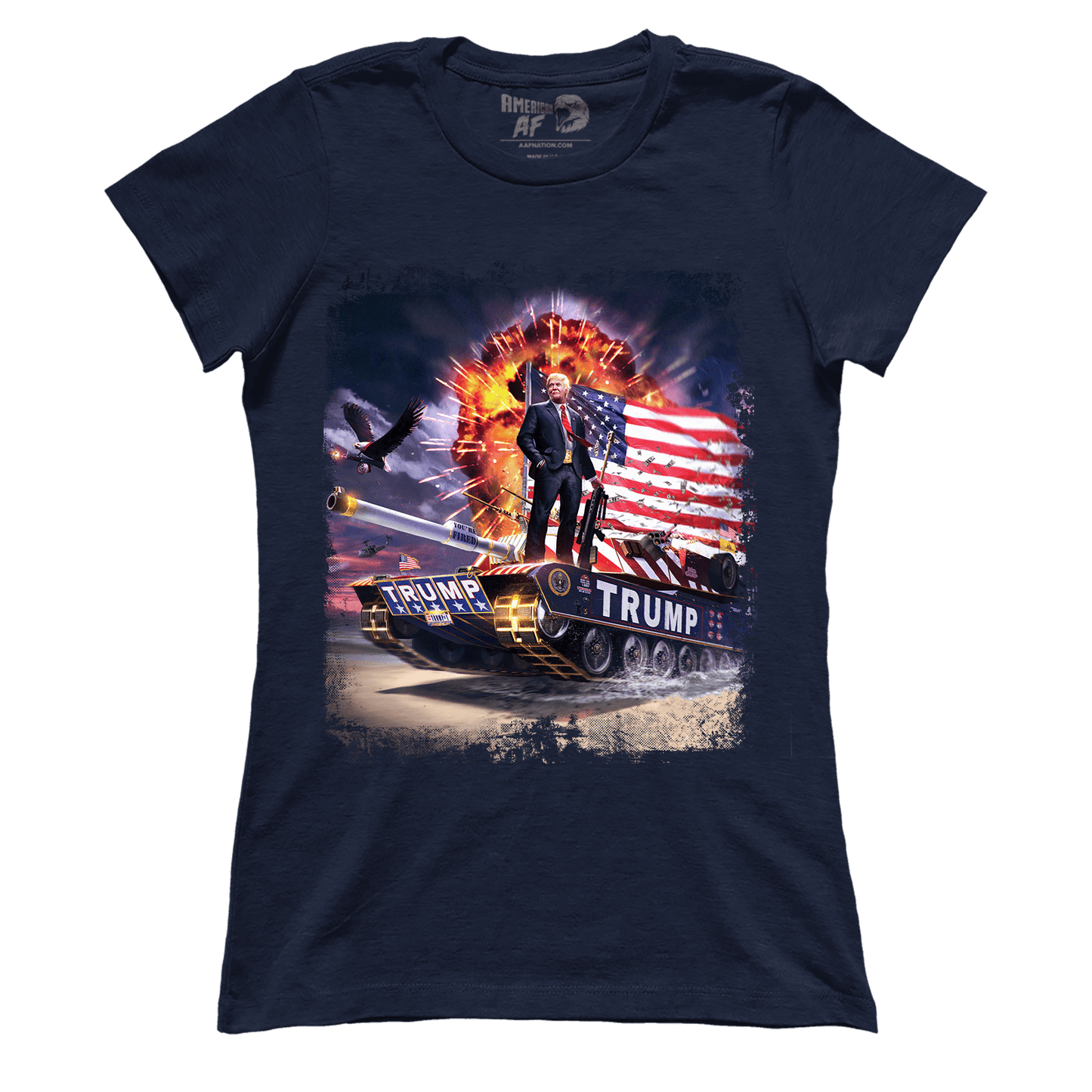 T-shirt Premium Ladies Tee / Navy / S Trump Tank (Ladies)