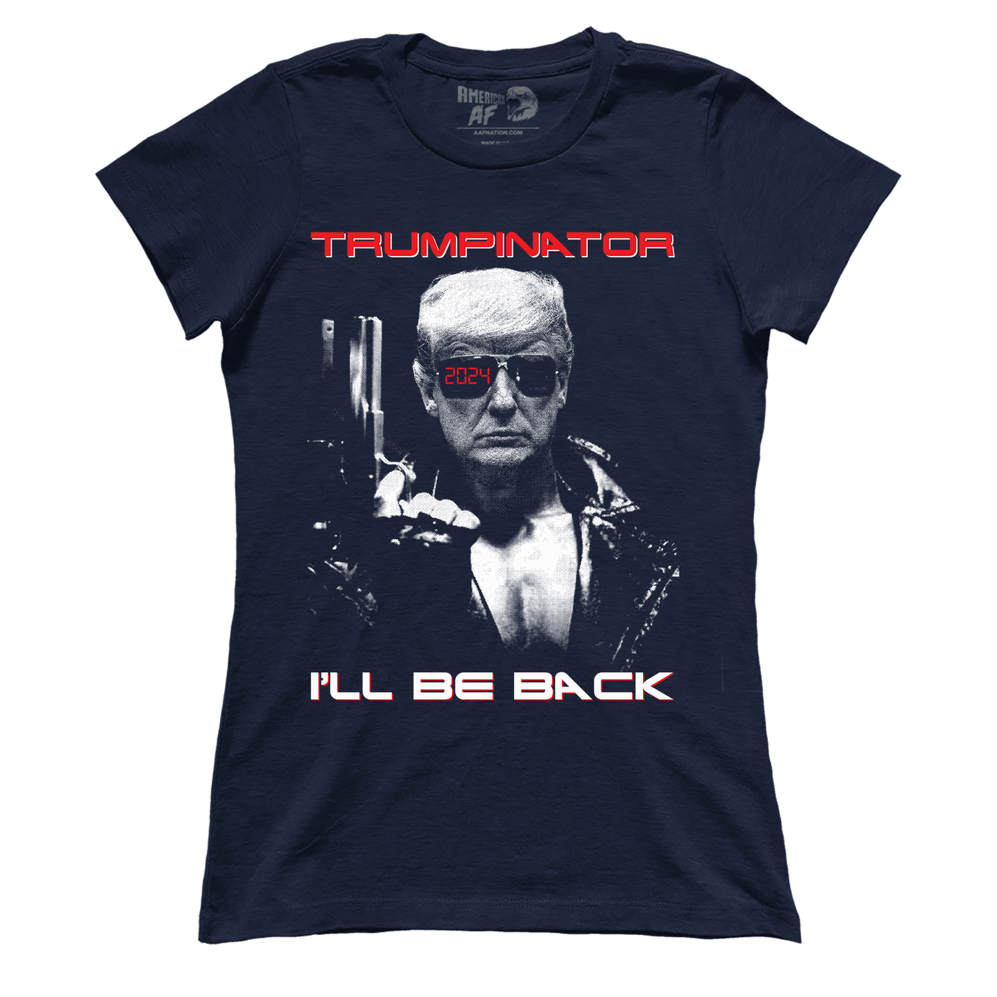 T-shirt Premium Ladies Tee / Navy / S Trumpinator (parody) (Ladies)