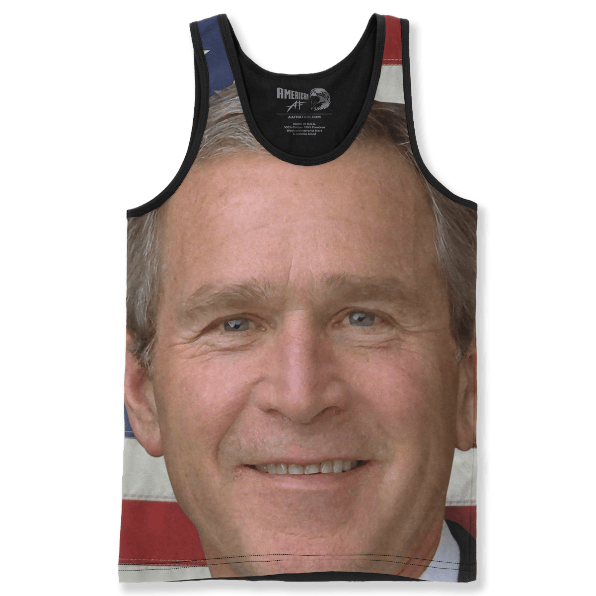 Dye-Sub Tank Top / SMALL George Bush Face